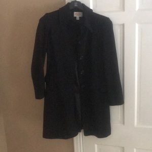 Black Pea coat trench